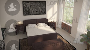 Bremafa Opberg boxspring 200 x 220 cm- stofkleur 5018 – Meubelen > Bedden en accessoires > Bedden en ledikanten [#dd3e8a]