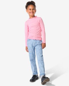 HEMA HEMA HEMA Kinderbroek Mom Fit Paisley Lichtblauw (lichtblauw) – kind > meisjeskleding > broeken, shorts en leggings [#835917]