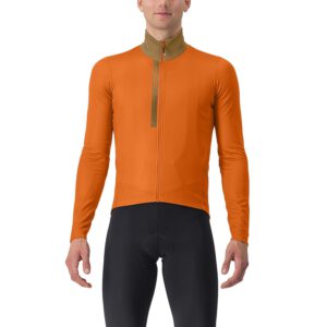 Castelli Castelli Entrata Thermal fietsshirt lange mouw oranje heren – Fietskleding > Fietsshirts [#90895]