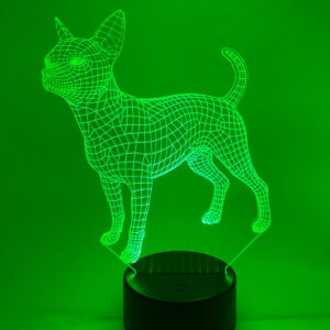 Merkloos 3D LED LAMP – HOND CHIHUAHUA – Ontwerp-zelf.nl – Huis en tuin > Verlichting > Lichtbronnen > LED-lampen [#630341]