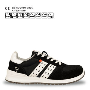 Quick-Q1905 Werkschoen Sprint | Zwart/Wit – Kleding en accessoires > Schoenen [#719991]