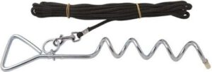Bonezz Grondspiraal – Inclusief zwart koort – 8mm x 40cm – Transport > Ventilatie & veiligheid > Veiligheid [#O55012]
