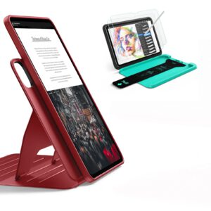 ESR iPad Pro 11" (2025) Bundle Shift Magnetic Case & Armorite® Paper-Feel Protection – Red – 280 [#743865]