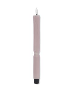 HEMA HEMA HEMA Led-dinerkaars ⌀2.3x29cm Ribbel Strepen Naturel (naturel) – wonen en slapen > woonaccessoires > kaarsen > LED kaarsen [#1c2259]