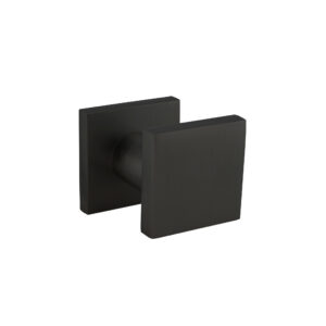 Intersteel Intersteel Deurknop vierkant 60x60mm éénzijdige montage aluminium zwart – Stijl Kiezen/Deurknoppen/Zwart Vierkant [#018192]
