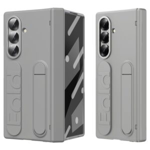 Lunso Lunso Samsung Galaxy Z Fold 7 backcover hoes met Kickstand & Polsband – Grijs – smartphone hoesjes > samsung > samsung galaxy z fold 7 [#415707]