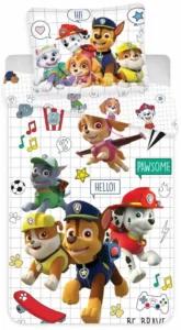 Paw Patrol Paw patrol Peuterdekbedovertrek wit – 100 x 140 cm – Katoen [#147805]