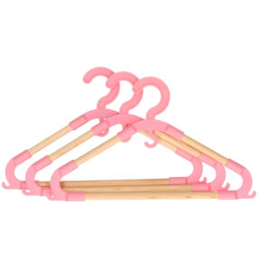 Storage Solutions Storage Solutions kledinghangers voor kinderen – set van 3x – kunststof/hout – roze – /handig-amp-praktisch/kledinghangers [#411272]