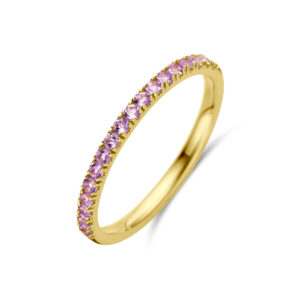 UNIEKGOUD 14K Geelgouden Ring met Licht Amethist Geboortesteen – Juni – Apparel & Accessories > Jewelry > Rings [#233821]
