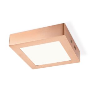 Home sweet home Home sweet home ska LED plafondlamp vierkant ↔ 17 cm koper – Root Catalog > Alle producten > Binnenverlichting > Plafondlampen > LED plafondlampen > Plafondlampen > Spots [#54705]
