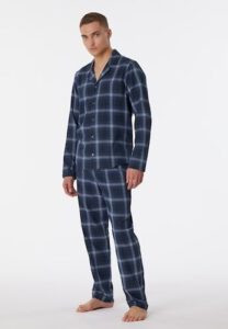 Schiesser Schiesser Schiesser Pyjama Long nightblue 180276 50/M [#135777]